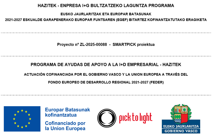 Finalisation du projet SmartPick, partiellement financé par le Gouvernement Basque